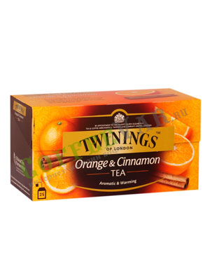 Чай Twinings Черный Апельсин и Корица (25 пакетиков)