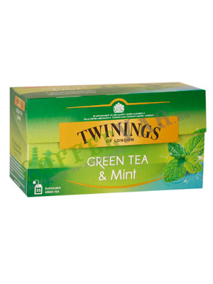 Чай Twinings зеленый  с мятой (25 пакетиков)