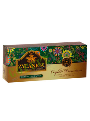 Чай Zylanica Ceylon Premium Green Tea 25 пакетиков