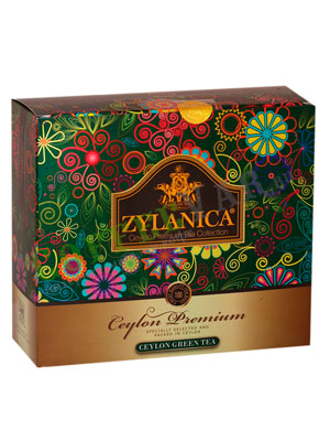 Чай Zylanica Сeylon Premium Green Tea 100 пакетиков