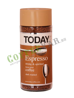 Кофе Today растворимый Espresso 95 гр (ст.б.)