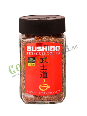 Кофе Bushido растворимый Red Katana 95 гр (ст.б.)