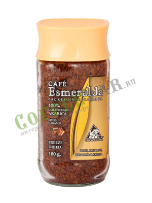 Кофе Cafe Esmeralda растворимый Швейцарская Карамель 100гр