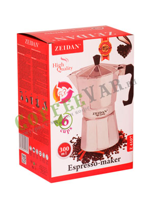 Гейзерная кофеварка Zeidan (Z 4107) 6 порции