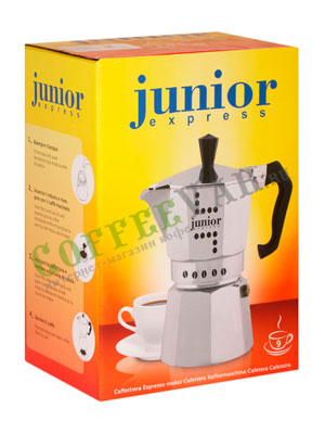 Гейзерная кофеварка Bialetti Junior на 9 порции 360 мл