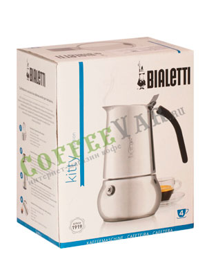 Гейзер Bialetti Kitty Nera Elegance 4 порции 160 мл