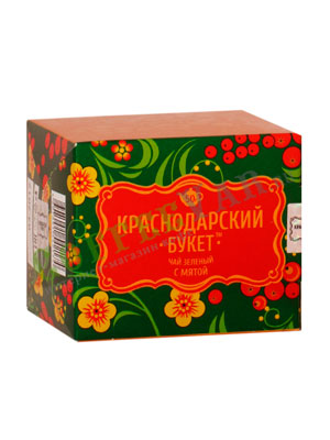 Чай Краснодарский букет Зеленый с мятой 50 гр