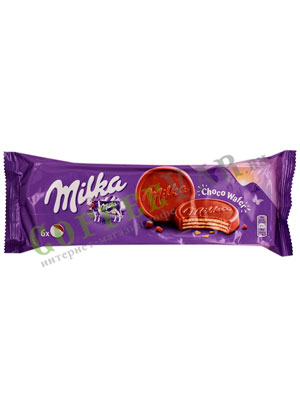 Бисквитное печенье Milka Choco wafer 150 гр