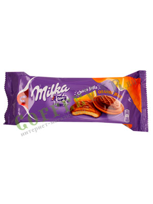 Бисквитное печенье Milka Choco jaffa orange 147 гр