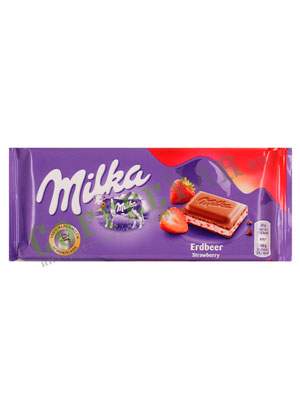 Шоколад Milka Strawberry 100 гр