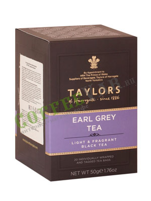 Чай пакетированный Taylors of Harrogate Earl Grey / Эрл Грей 20 шт