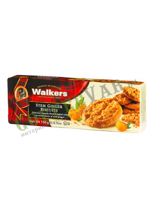 Бисквитное печенье Walkers с имбирем 150 гр