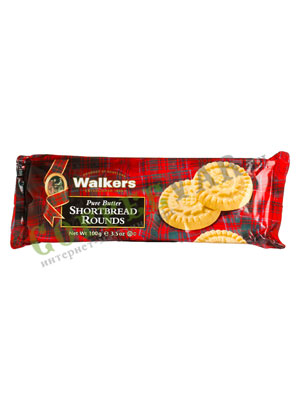 Бисквитное печенье Walkers Круглое 100 гр