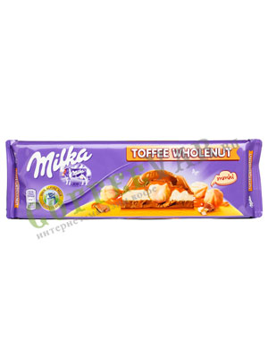 Шоколад Milka Toffee Wholenuts 300 гр