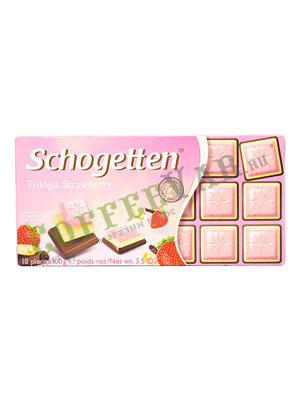 Шоколад Schogetten Trilogia Strawberry 100 гр