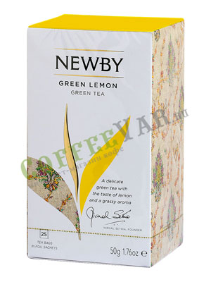 Чай пакетированный Newby Зеленый лимон 25 шт