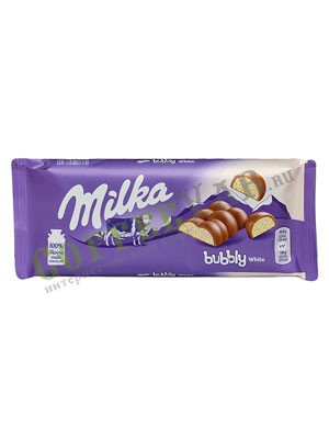 Шоколад Milka Bubbly White 95 гр
