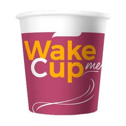 Стакан бумажный одноразовый 100 мл. WAKE ME CUP