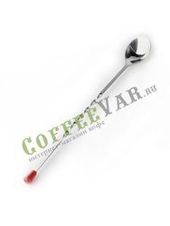 Ложка барная с красной кнопкой 28 см (01141)