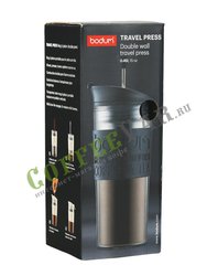 Дорожная термокружка с прессом Bodum Travel черный 450 мл (11100-01)