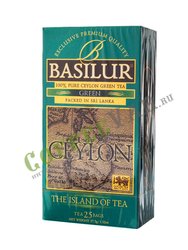 Чай Basilur Остров зеленый в пакетиках 25 шт