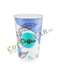 Стакан бумажный Паперскоп Coffee Pastel Thermo 400 мл D80 (18 шт)