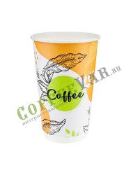 Стакан бумажный Паперскоп Coffee Pastel Thermo 400 мл D80 (18 шт)