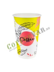 Стакан бумажный Паперскоп Coffee Pastel Thermo 400 мл D80 (18 шт)