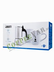 Bialetti Venus Набор: гейзерная кофеварка на 4 чашки + 2 кружки