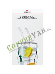 Walmer Coctail Набор из 6-ти трубочек+ёршик, стекло