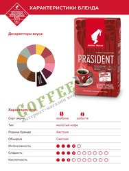 Кофе Julius Meinl молотый President 220 гр