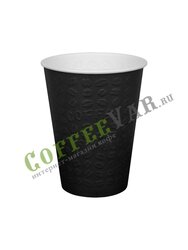 Стакан бумажный D.R.V. Coffee Touch 300 мл Черный (50 шт)