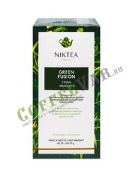 Чай Niktea Green Fusion зеленый в пакетиках 25 шт