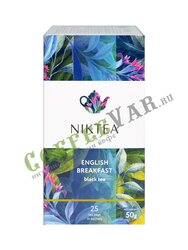 Чай Niktea English Breakfast черный в пакетиках 25 шт