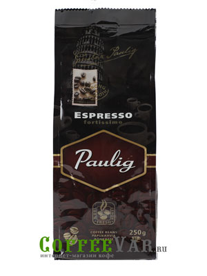 Кофе Paulig в зернах Espresso Fortissimo 250 гр