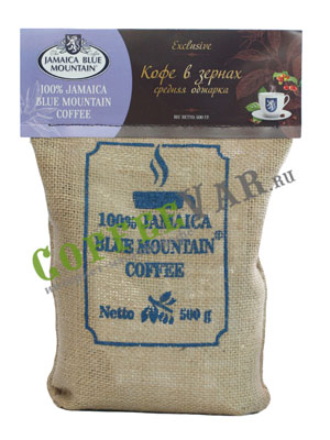 Кофе Jamaica Bue Mountain Arabica в зернах средняя обжарка 500 гр