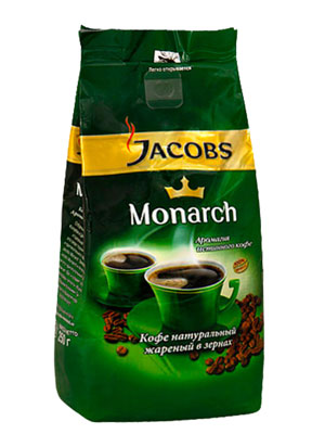 Кофе Jacobs в зернах Monarch 250 гр