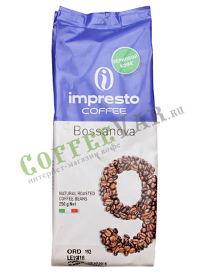 Кофе Impresto в зернах Bossanova 250 гр