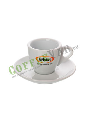 Чашка+Блюдце эспрессо Bristot 60 мл (керамика)