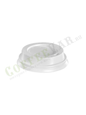Крышка для бумажных стаканов с питейником 62 мм (Белая)