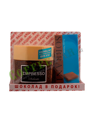 Подарочный набор Кофе Impresso и Шоколад Sobranie