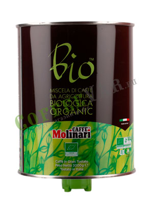 Кофе Molinari в зернах Biologica Organic 3 кг