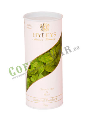 Чай Hyleys Гармония Природы Суприм зеленый с мятой 100 гр (туба)