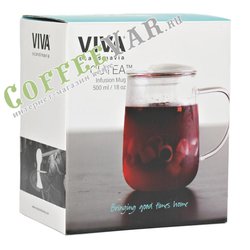 VIVA Cutea Чайная кружка с ситечком 0,5 л (V71700) Прозрачный