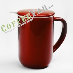 VIVA Minima Чайная кружка с ситечком 0,5 л (V77540) Бордовый